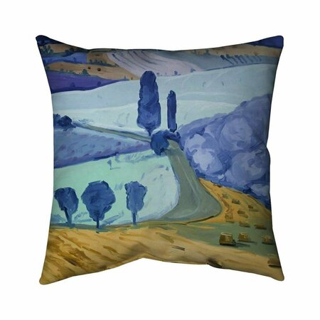 BEGIN HOME DECOR 20 x 20 in. Tuscany Field-Double Sided Print Indoor Pillow 5541-2020-LA137
